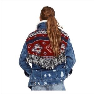 ZARA Southwestern Jean Jacket